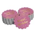 thumbnail image 1 of Inkdotpot Real Gold Foil Happy Birthday Tags Favor Hang Paper Tags 100 Pieces, 1 of 6