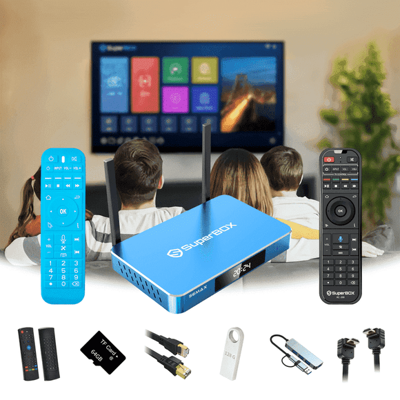 2025 S6MAX Pro Bundle: Motion remote/L-shaped HDMI/128GB storage/Protector/Network cable/64GB card/USB-C dock