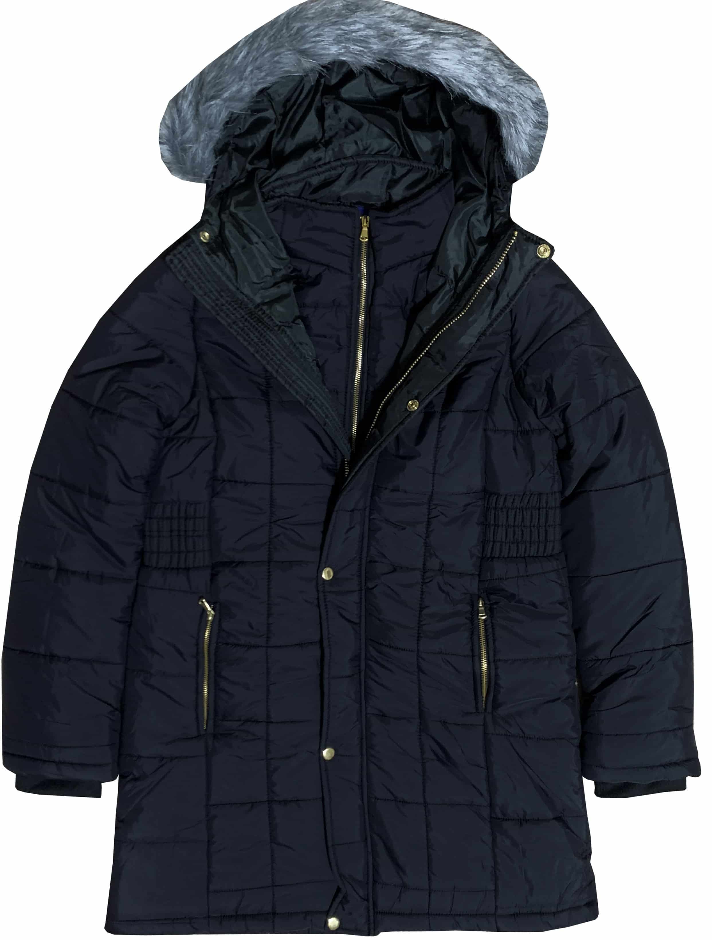 Women’s Warm Winter Coat Puffer Jacket with Hoodie Removable Fur