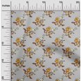 thumbnail image 1 of oneOone Polyester Lycra Fabric Leaves|Bird & Floral Block Print Fabric By The Yard 56 Inch Wide, 1 of 4