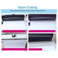 thumbnail image 3 of Double Binding Spines 6.4mm 34 Rings 20 Sheet Capacity Iron Wire With Nylon Coating For Documents Books Notes, 3 of 8