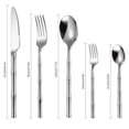 thumbnail image 3 of Cutlery Set, Kit Fork and Spoon, Solid Round Handle, 5-Piece Kitchen Dining Utensils, Ergonomic Design, Durable Construction, Easy Clean, 3 of 6