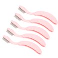 thumbnail image 2 of Foldable Teeth Brow Brush, Curve Handle Eyelash Teeth Comb Tool 5pcs Stainless Steel Portable Grooming  For Cosmetic, 2 of 8