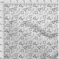 thumbnail image 3 of oneOone Cotton Silk Fabric Line Geometric Decor Fabric Printed BTY 42 Inch Wide, 3 of 4
