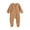 #327-Coffee, variant on Cowsor Organic Cotton Baby Footie Pajamas Newborn Soft Zip Sleeper