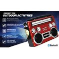 thumbnail image 4 of Supersonic SC-1097BT-RED 3 Band Radio with Bluetooth & Flashlight, Red, 4 of 8