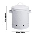 thumbnail image 2 of Tumotour Mesh Fruit Vegetable Bucket Kitchen Potato Onions Garlic Storage Bucket Potato Storage Jar Metal Bucket With Lid, 2 of 6