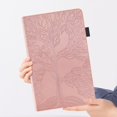 thumbnail image 5 of Tree of Life Embossed Case for ipad Pro 12.9(2024) Stand, Card Slots, Stylus Loop Gold, 5 of 5