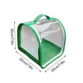thumbnail image 4 of Habitat pour Petit Papillon, Cage en Maille pour Insectes, Enclos pour Chenille, Cage pour Créatures, Poignée de Transport Transparente Portable pour Insectes Facile à Observer 8 x 8 x 8 Pouces, 4 of 7