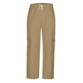 thumbnail image 4 of LSLJS Men Casual Multiple Pockets Outdoor Straight Type Fitness Pants Cargo Pants Trousers, 4 of 6