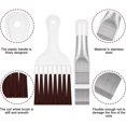 thumbnail image 4 of Air Conditioner Condenser Fin Comb, Fin Cleaning Brush Air Conditioner Fin Cleaner Refrigerator Coil Cleaning Whisk Brush Metal Fin Evaporator Radiator Repair Tool (6), 4 of 5
