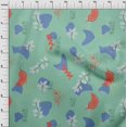 thumbnail image 4 of oneOone Velvet Dusty Teal Green Fabric Abstracts Sewing Craft Projects Fabric Prints By Yard 58 Inch Wide, 4 of 5