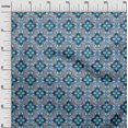thumbnail image 3 of oneOone Rayon Medium Blue Fabric African Sewing Craft Projects Fabric Prints by Yard 56 Inch Wide, 3 of 4