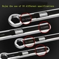 thumbnail image 4 of Cagogo under $5 Adjustable Wrench, Multi Functional Adjustable Wrench, Open End Monkey Wrench Tool, High Carbon Steel Repair Wrench, 9.37 Inch Large Size Hand Tool, Home Garage Maintenance Kit, 4 of 9