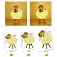 thumbnail image 2 of Labymos Dimming LEDs Night Light for Kids Cute Sheep Remote Controller Yarn-ball Design Hand-woven Lampshade, 2 of 8