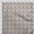 thumbnail image 3 of oneOone Polyester Lycra Fabric Leaves & Floral Block Print Sewing Fabric BTY 56 Inch Wide, 3 of 4
