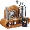 thumbnail image 1 of Mixology Bartender Kit with Stand - 19 Piece Bar Set Cocktail Shaker Set, Drink Mixer Set for Home Bar with All Bar Accessories - Bar Tool Set, Cocktail Kit, Mixology Set, Bar Kit., 1 of 2