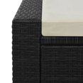 thumbnail image 4 of vidaXL Double Sun Lounger Poly Rattan Black, 4 of 5