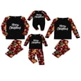 thumbnail image 1 of Matching Family Christmas Pajamas Set Gingerbread Man Printed Sleepwear Loungewear, 1 of 6
