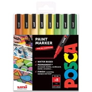 POSCA - PC-3M - Paint Marker Art Pens - 0.9-1.3mm - Citrus Tones Set of 8 in Wallet
