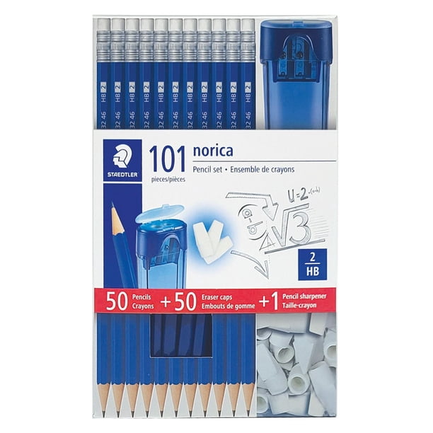 Staedtler Norica Pencil Set - 50 Pre-Sharpened #2 HB Pencils with