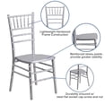 thumbnail image 2 of HERCULES Series Silver Wood Chiavari Chair, 2 of 9