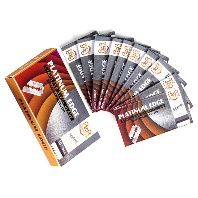 Lames de Rasoir pour Hommes Lame en Acier Inoxydable Tranchante Rasoirs de Sécurité Classiques Épilation de Barbe Accessoires de Rasage Visage Jambe Aisselles Type 2