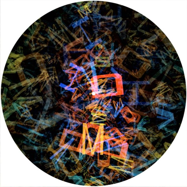 Slipmat Slip Mat Scratch Pad Felt pour n'Importe Quel 12" LP Vinyle Tourne-Disque Lecteur Graphique Personnalisé - Alphabet Abstrait - Abstrait - Alphabet