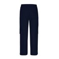 thumbnail image 4 of RXIRUCGD Men's Solid Color Tight Pocket Sewing Button Design Business Casual Slim Trousers Full Length Pants, Navy, Size: M, 4 of 5