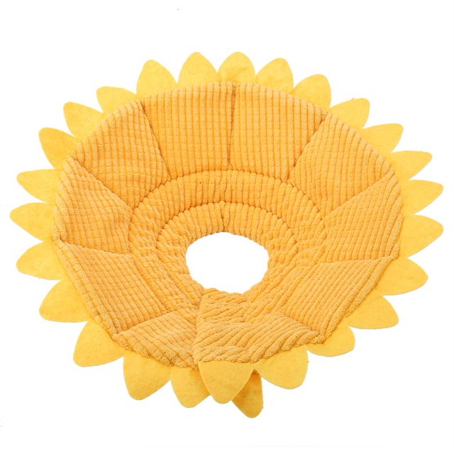 Herwey Collier de Protection pour Animaux, Collier de Récupération pour Animaux à la Mode Chiot Chien Chat, Protection de Sécurité Médicale pour Guérison des Plaies
