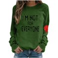 thumbnail image 1 of Ketyyh-chn99 Chandail à Col Rond pour Femmes Dames Décontracté Ample à Manches Longues T-Shirt Col Rond pour Femmes Vert,m, 1 of 2