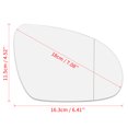 thumbnail image 3 of Unique Bargains Car Mirror Glass Heated with Backing Plate Passenger Side RH for VW Golf R32 GTI, 3 of 7