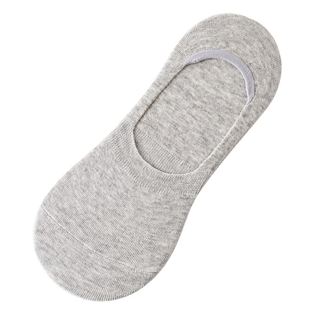 Sock Slippers Women's Combed Cotton Socks Summer Solid Color U Shaped Silicone Anti Slip Socks Sock
