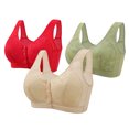 thumbnail image 1 of VEKDONE Woman's Embroidery Front Button Large Size Underwear Bra Without Steel Rim Red 40/90, 1 of 2