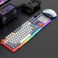 thumbnail image 3 of Wired Keyboard Mouse Combo with RGB Lighting, Mechanical Feel Keys, USB Wired, 16000 DPI for Office and Game, 3 of 6