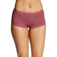 thumbnail image 1 of Maidenform Womens One Fab Fit Microfiber and Lace Boyshort, 5, Maroon Dusk, 1 of 1
