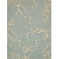 thumbnail image 4 of Unique Loom Botanical Collection Tapis Intérieur et Extérieur Abstrait Pictural Transitionnel, 9 x 12 Pieds, Bleu Clair / Beige, 4 of 10