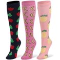 thumbnail image 1 of Compression Socks for Women & Men Circulation - 20-30mmHg 3 Pairs Compression Stockings for Nurse, Pregnancy, 1 of 6