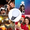 thumbnail image 2 of KAKOWELY Rechargeable Ring Light For Phone Mini Portable Beauty Selfie Lighting Accessory,1.57"X1.97"X0.2", 2 of 5