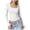 White, variant on BLVB Womens Square Neck Basic Long Sleeve T Shirt Slim Fit Base Layer Tees Fall Going out Crop Tops Cute Tight Shirts
