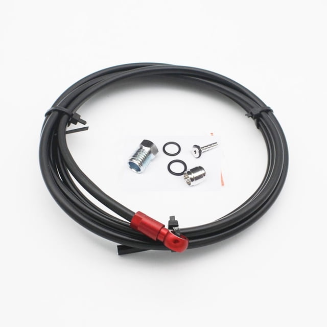 GLFILL Ensemble de Durite de Frein de Bicyclette 2 Mètres Compatible Formule R1 R1R RO RX T1 le 1le 1FR Tuyau d'Huile de Vélo Corps à Cinq Fils Connecteur à Vis Accesso Rouge