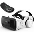 thumbnail image 1 of 2022 VR Headset Compatible with iOS/Android 3D Virtual Reality Glasses with remote Controller Headphones Adjustable 3d Glasses, 1 of 6