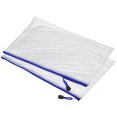 thumbnail image 1 of Unique Bargains A4 Zip File Pouch Document Folders Mesh Zipper Bags, Navy Blue, 12 Count, 12 Pack, 1 of 5