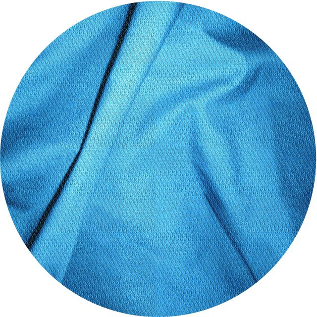 Ahgly Company Tapis Rond Lavable en Machine Intérieur Transitionnel Bleu, 8 Pieds Rond