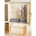 thumbnail image 3 of Garde-robe Pliable Simple Armoire Portable Armoire à Vêtements Chambre Chambre de Bébé Armoire Installation Rapide Gratuite Commode Armoire de Rangement, 3 of 3