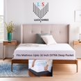 thumbnail image 4 of Protège-matelas Split Grand 100 % Imperméable, Poches Profondes de 30 Pouces, Style Drap-Housse, 4 of 7