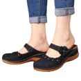 thumbnail image 4 of Dvkptbk Pantoufles pour Femmes Femmes Dames Fille Confortables Fleurs Ajourées Sandales à Bout Rond Semelle Souple Chaussures Chaussures pour Femmes, 4 of 8
