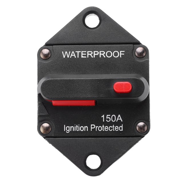 Circuit Breaker, Rated 32V Waterproof Manual Reset Overload Protector Switch With Switch For Car Boat Truck Bus RV ATV 150A