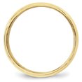 thumbnail image 2 of Bande Demi-Ronde en Or Jaune 10K 8mm Milgrain Taille 9.5, 2 of 4