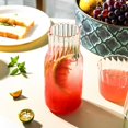 thumbnail image 3 of OUSITAID Glass Pitcher Set Bedside Carafe Set V-Shaped Spout Glass Carafe, 3 of 8